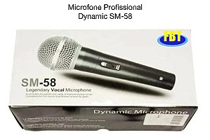 Microfone Profissional Dynamic SM-58 FBT50006
