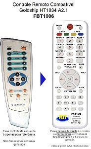 Controle Compatível Com GOLDSHIP HT 2 FBT1006