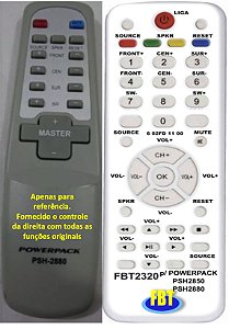 Controle Compatível Com HOME POWERPACK PSH-2850 E PSH-2880 FBT2320