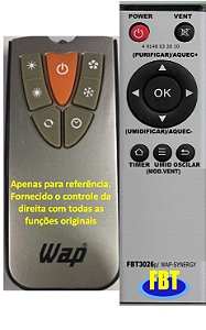 Controle Compatível Com SYNERGY WAP FBT3026