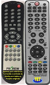 Controle Remoto Compatível Com PROVIEW XPS-1001 FBT3027