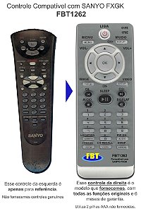 Controle Compatível P/ Sanyo Fxgk Fbt1262