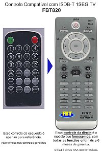 Controle Compatível P/ Isdb-t 1seg Tv Fbt820