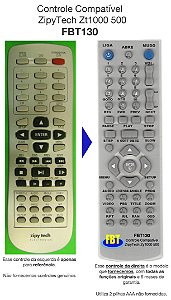 Controle Remoto Compatível P/ ZipyTech Zt1000 500 FBT130