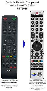 Controle Remoto Compatível Tv Kolke 55-Smu FBT3035