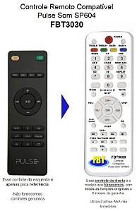 Controle Remoto Compatível CAIXA AMP PULSE SP604 FBT3030