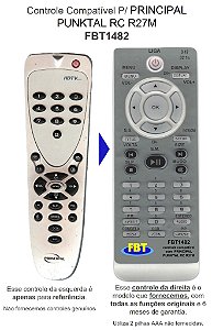 Controle Compatível P/ PRINCIPAL PUNKTAL RC R27M FBT1482