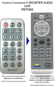 Controle Compatível p/ BOOSTER AUDIO CAR FBT1553