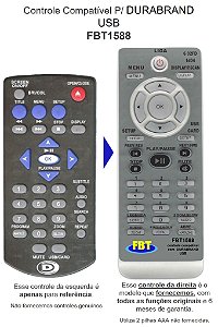 Controle Compatível P/ Durabrand Usb Fbt1588