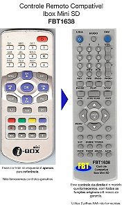 Controle Remoto Compatível Ibox Mini SD FBT1638