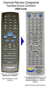 Controle Remoto Compatível Toshiba Dvdrw Cr4204x FBT1415