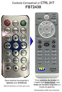 Controle Compatível P/ CTRL 21T FBT2430