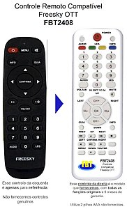 Controle Compatível P/ FREESKY OTT TV 4K FBT2408