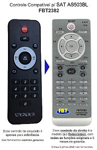 Controle Compatível P/ SAT AS503BL FBT2382