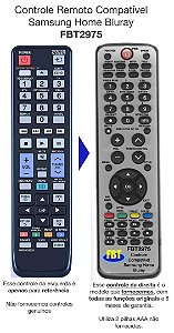 Controle Remoto Compatível Samsung Home Bluray FBT2975
