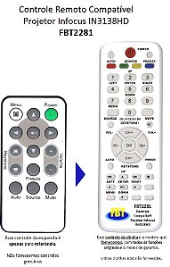 Controle Compatível P/ INFOCUS IN3138HD FBT2281