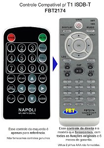 Controle Compatível P/ T1 ISDB-T FBT2174