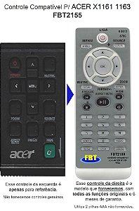 Controle Compatível P/ ACER X1161 1163 FBT2155