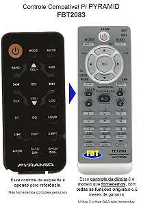 Controle Compatível P/ PYRAMID FBT2083
