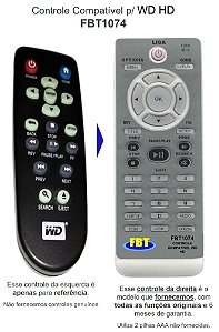 Controle Compatível P/ WD HD FBT1074