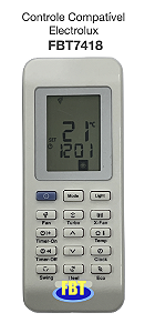 Controle Compatível Ar Condicionado Electrolux  FBT7418