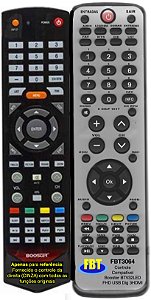 Controle Remoto Compatível p/ Booster BTV32LED FHD USB Dig 3HDMI FBT3064