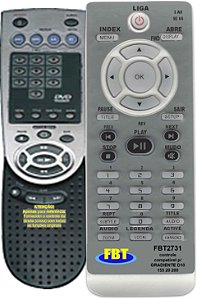 Controle Remoto Compatível p/ Gradiente D10 155 20 200 FBT2731