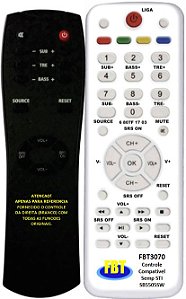 Controle Remoto Compatível p/ STI SRNDSOUND SB5505SW FBT3070