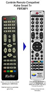 Controle Remoto Compatível p/ Kolke Led Tv FBT3071