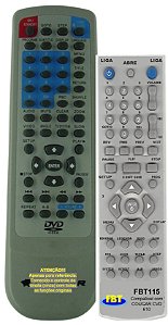 Conrole Remoto Compatível p/ Venturer SVR2880 DVDR FBT115