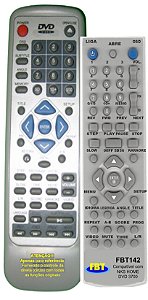 Controle Remoto Compatível p/ NKS Home DVD 3700 FBT142