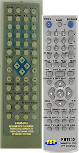 Controle Remoto Compatível p/ SVA IRC312D FBT140
