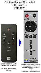 Controle Remoto Compatível JBL Boost Tv FBT3078