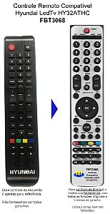 Controle Remoto Compatível p/ Hyundai Led Tv FBT3068