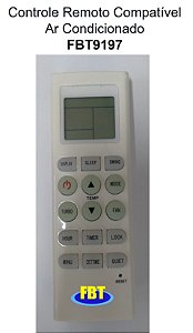 Controle Remoto Compatível Ar Condicionado FBT9197