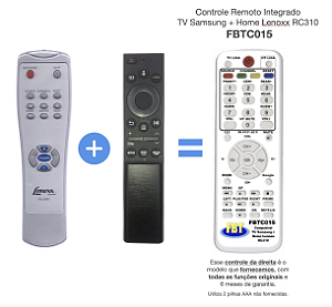Controle Personalizado Com Lennox RC310 + TV Samsung FBTC015