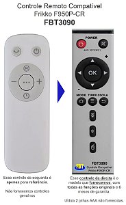 Controle Remoto Compatível Frikko F950P-CR FBT3090