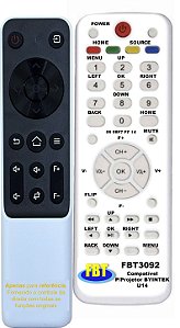 Controle Remoto Compatível Projetor Byintek U14 FBT3092