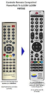 Controle Remoto Compatível Lcd PowerpackActus La32br La20br Fbt552