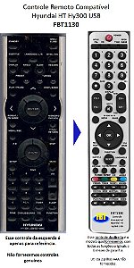 Controle Remoto Compatível Com Hyundai Hy-300 Usb12 FBT1130