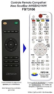Controle Remoto Compatível Aiwa SoundBar AWSBH21WW FBT3106