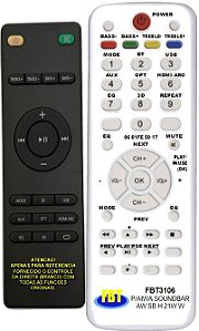 Controle Remoto Compatível Aiwa SoundBar AWSBH21WW FBT3106