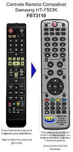 Controle Remoto Compatível Samsung HT-F553K FBT3110
