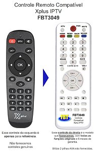 Controle Remoto Compatível TV BOX XPLUS FBT3049