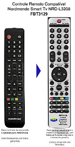 Controle Remoto Compatível NordMende NRD-L32S08 Smart Tv FBT3129