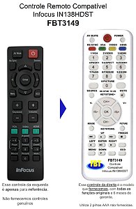 Controle Remoto Compatível Infocus IN138HDST FBT3149