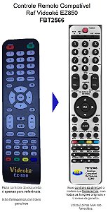 Controle Remoto Compatível  RAF VIDEOKÊ EZ-850 FBT2566