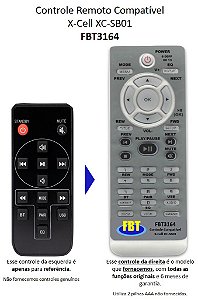 Controle Remoto Compatível X-Cell Soundbar Xc-SB-01 FBT3164