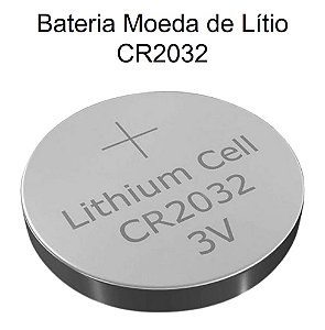 Bateria Moeda de Lítio CR2032 FBTBat2032