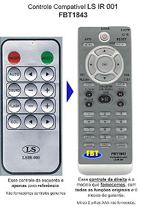 Controle Compativel LS IR 001 FBT1843